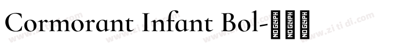 Cormorant Infant Bol字体转换